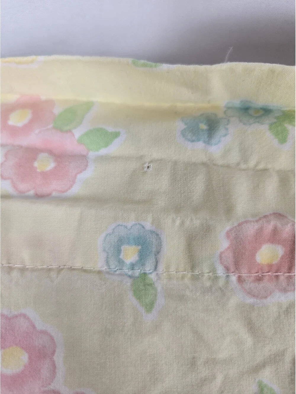 Pottery Barn Kids Yellow Flower Fitted & Flat Sheet Set Twin